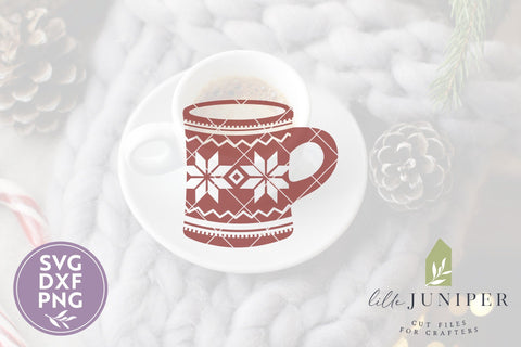 Nordic Coffee Mug SVG | Scandinavian Christmas SVG SVG LilleJuniper 