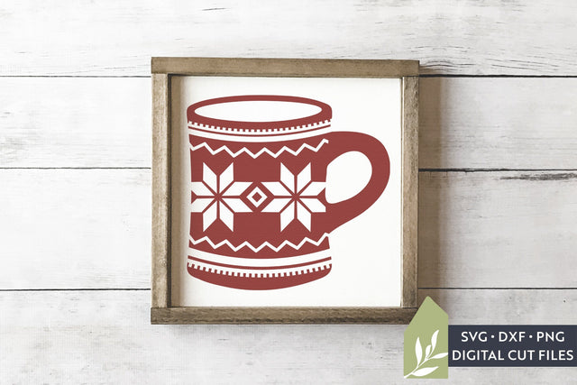 Nordic Coffee Mug SVG | Scandinavian Christmas SVG SVG LilleJuniper 