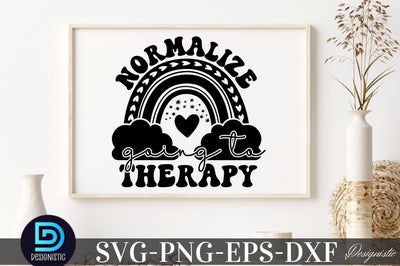 Normalize going to therapy, Mental Health SVG SVG DESIGNISTIC 