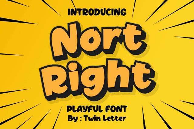Nort Right Font twinletter 
