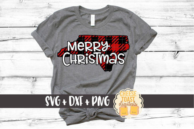 North Carolina - Buffalo Plaid State - SVG PNG DXF Cut Files SVG Cheese Toast Digitals 