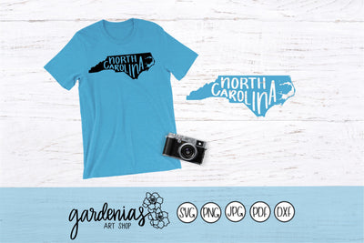 North Carolina Decal SVG Gardenias Art Shop 
