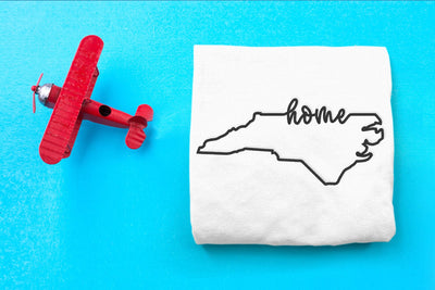 North Carolina Home State Outline Embroidery Embroidery/Applique DESIGNS Designed by Geeks 