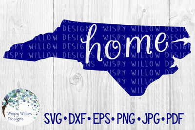 North Carolina Home SVG Wispy Willow Designs 