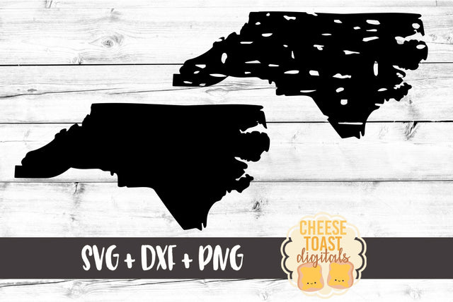 North Carolina - Solid & Grunge SVG Cheese Toast Digitals 