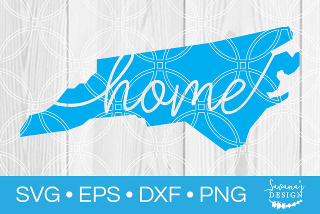 North Carolina State with Home SVG SavanasDesign 