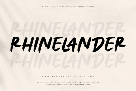 North Plains - Rough Brush Font Font Alpaprana Studio 