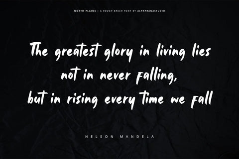 North Plains - Rough Brush Font Font Alpaprana Studio 