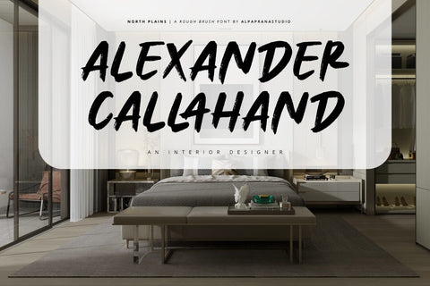 North Plains - Rough Brush Font Font Alpaprana Studio 