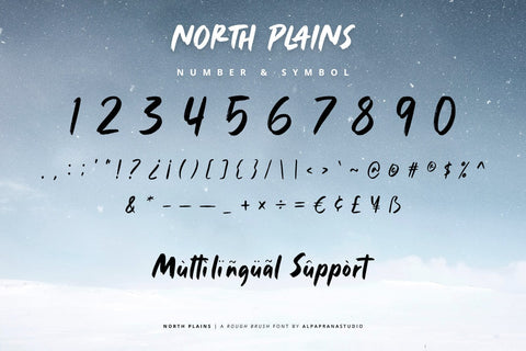 North Plains - Rough Brush Font Font Alpaprana Studio 
