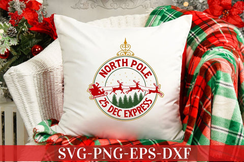 North pole 25 dec express SVG SVG DESIGNISTIC 