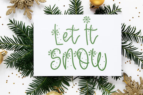 North Pole - A Snowflake Font Font Freeling Design House 