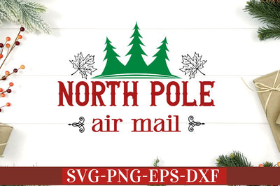 North pole air mail SVG SVG DESIGNISTIC 