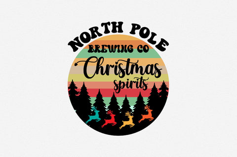 North Pole Brewing Co Christmas spirits= Sublimation SVGArt 