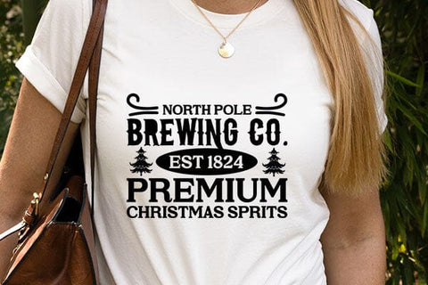 North Pole Brewing Co. Est 1824 Premium Christmas Sprits SVG Angelina750 