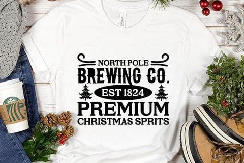 North Pole Brewing Co. Est 1824 Premium Christmas Sprits SVG Angelina750 