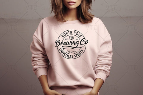 North Pole Brewing Co Svg for Merry Christmas Winter Holiday, Merry Christmas Svg, Christmas Vibes Svg, Funny Christmas Svg SVG DesignDestine 