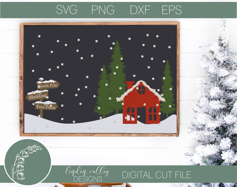 North Pole Christmas SVG SVG Linden Valley Designs 