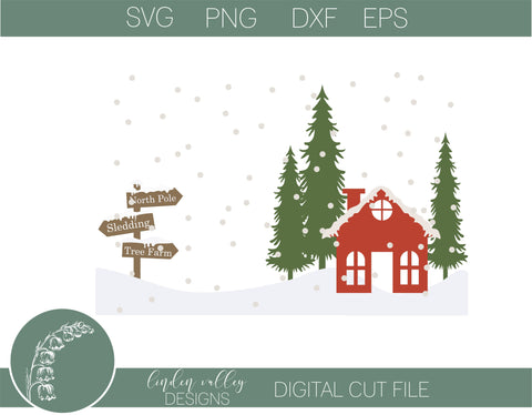 North Pole Christmas SVG SVG Linden Valley Designs 