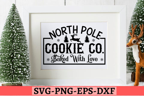 North pole cookie co. baked with love SVG SVG DESIGNISTIC 