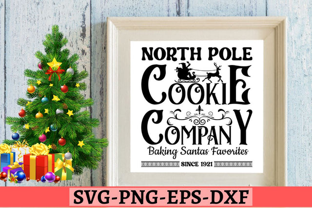 North pole cookie company baking santas favorites since 1921 SVG SVG DESIGNISTIC 