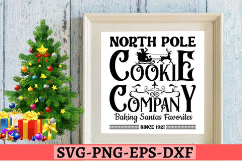 North pole cookie company baking santas favorites since 1921 SVG SVG DESIGNISTIC 