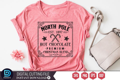 North pole est. 1897 hot chocolate premium christmas blend SVG SVG DESIGNISTIC 