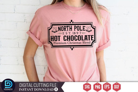 North pole est. 1897 hot chocolate premium christmas blend SVG SVG DESIGNISTIC 