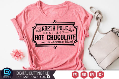 North pole est. 1897 hot chocolate premium christmas blend SVG SVG DESIGNISTIC 