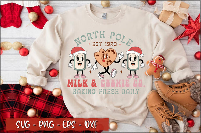 North pole est 1923 milk & cookie co. baking fresh daily SVG SVG Shetara Begum 