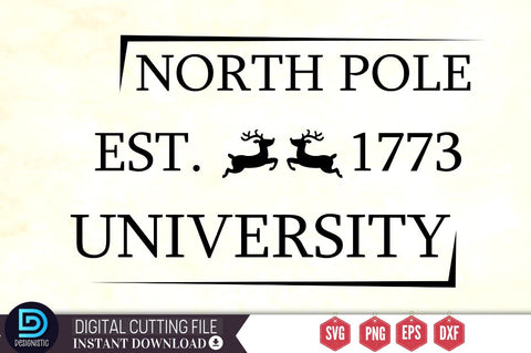 North pole est.1773 university SVG SVG DESIGNISTIC 