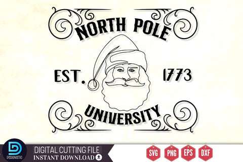 North pole est.1773 university SVG SVG DESIGNISTIC 