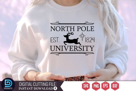 North pole est.1824 university SVG SVG DESIGNISTIC 