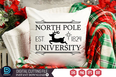 North pole est.1824 university SVG SVG DESIGNISTIC 