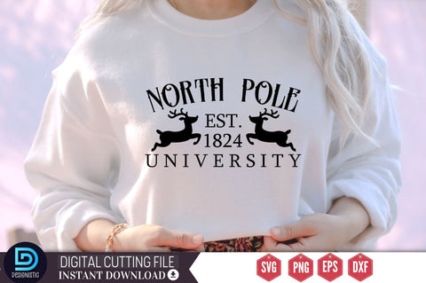 North pole est.1824 university SVG SVG DESIGNISTIC 