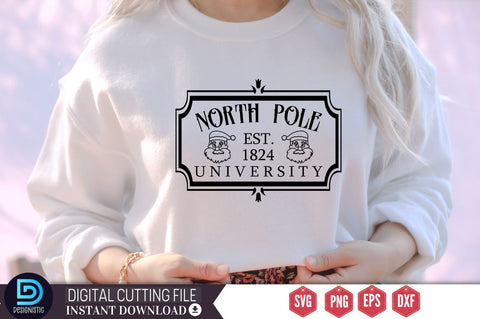 North pole est.1824 university SVG SVG DESIGNISTIC 