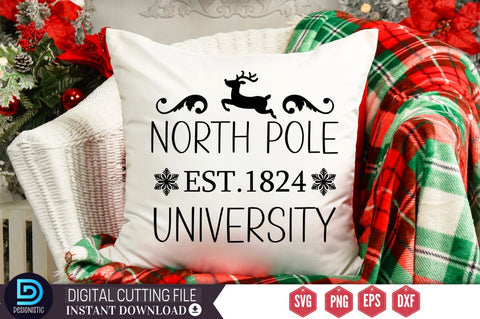 North pole est.1824 university SVG SVG DESIGNISTIC 