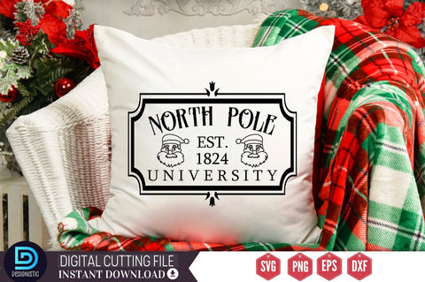 North pole est.1824 university SVG SVG DESIGNISTIC 