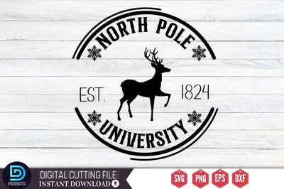 North pole est.1824 university SVG SVG DESIGNISTIC 