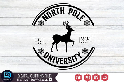 North pole est.1824 university SVG SVG DESIGNISTIC 