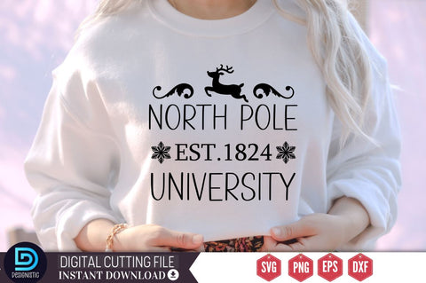 North pole est.1824 university SVG SVG DESIGNISTIC 