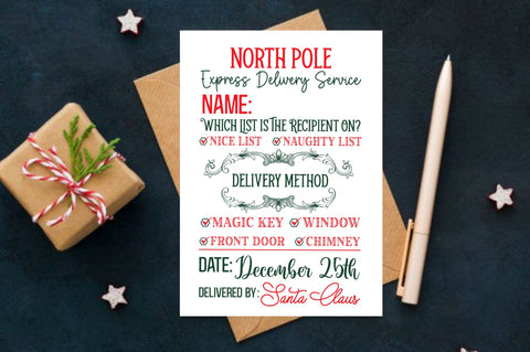 North pole express delivery service SVG Design SVG Regulrcrative 