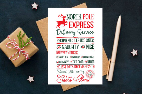 North pole express delivery service SVG Design SVG Regulrcrative 