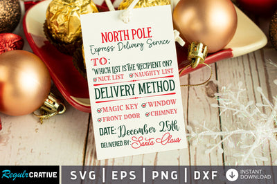 North pole express delivery service to SVG Design SVG Regulrcrative 