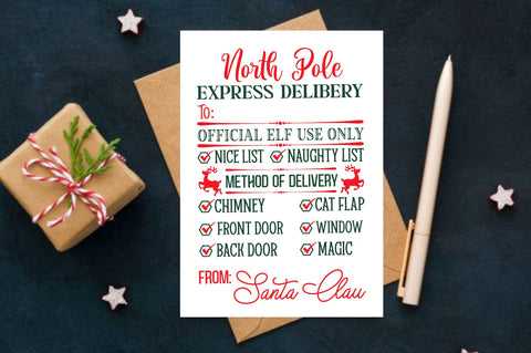 North pole express delivery to SVG Design SVG Regulrcrative 