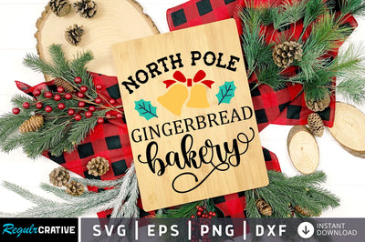 North pole gingerbread bakery SVG Design SVG Regulrcrative 