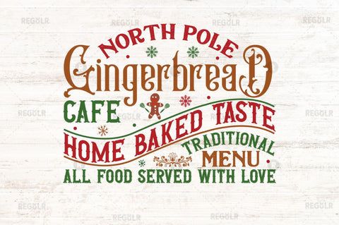 North pole gingerbread cafe SVG SVG Regulrcrative 