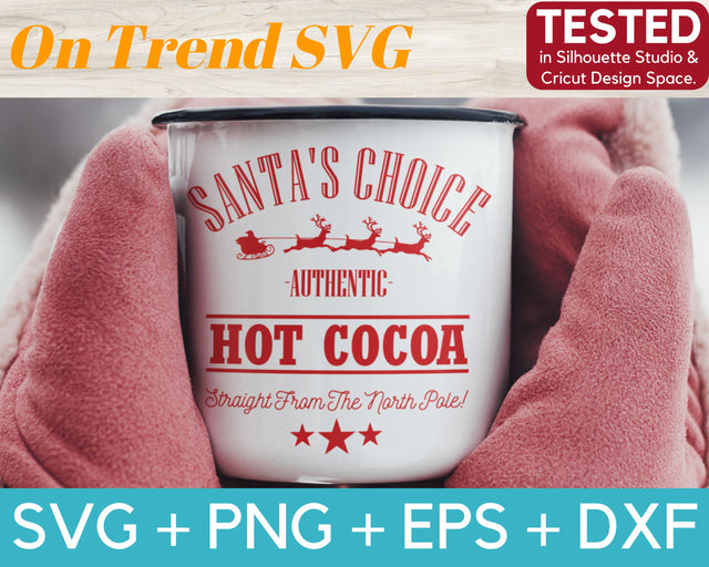 North Pole Hot Cocoa SVG PNG DXF EPS SVG OnTrendSVG 