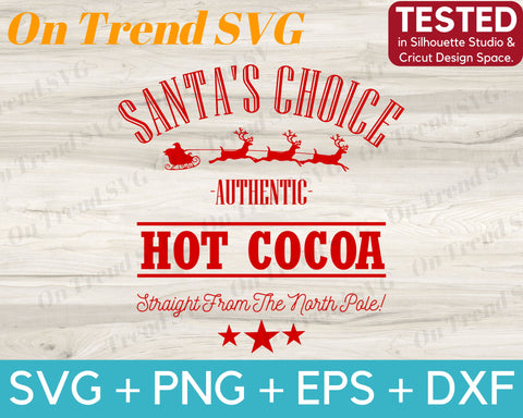 North Pole Hot Cocoa SVG PNG DXF EPS SVG OnTrendSVG 
