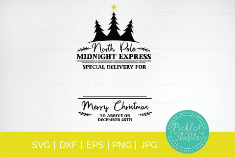 North Pole Midnight Express SVG Pickled Thistle Creative 